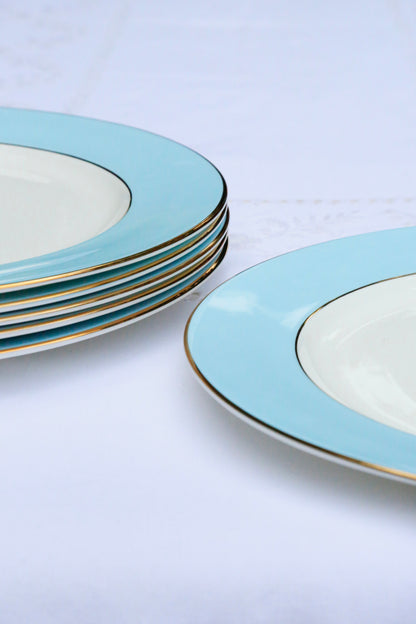 Sky Blue fine bone china dinner plate