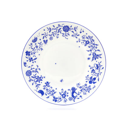 Millefleur fine bone china pudding plate